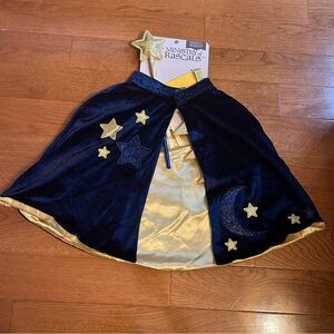 NWT Ministry of Rascals Kids Velvet Cape Wand Crown Play Dress Up Costume SZ 3-7
